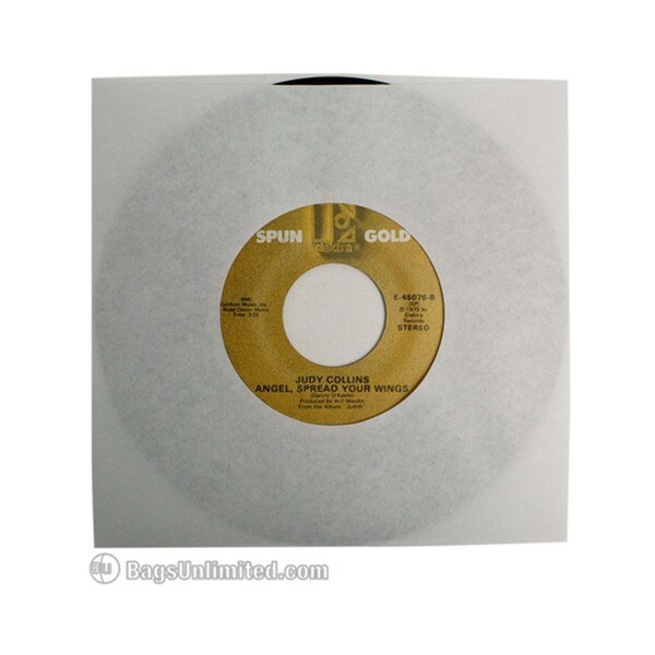 45rpm WHITE Paper Sleeves made from